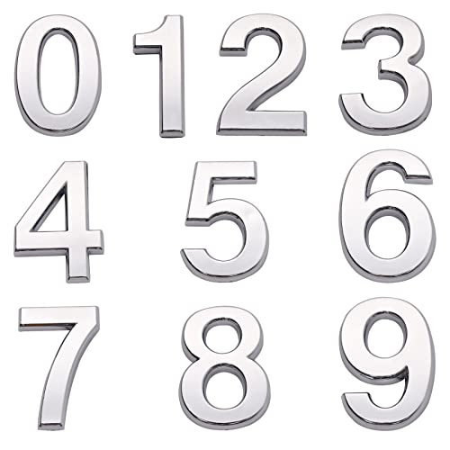 CUNTAUK Numéros de maison autocollants pour boîte aux lettres, numéros de porte de 0 à 9, numéros de résidence pour boîte aux lettres, appartement,...