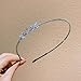 Accessoires pour cheveux Strass bande de cheveux net célébrité nouveau haut de gamme épingle à cheveux cassé cheveux faisceau bandeau coiffures femmes, argent croix forme V