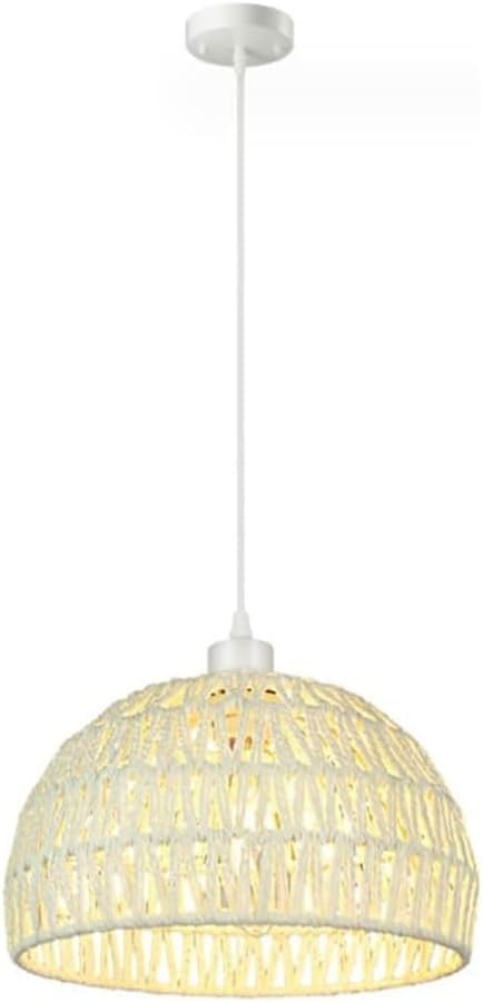 Lustre en rotin pour transformer votre éclairage de salon chaleureux