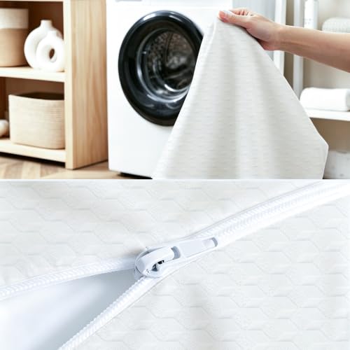 EVNOLÖWEA Trifold Pack and Play Mattress 38"x26"x3", Portable Mattress | for Infants, Soft Memory Foam Pack N Play Mattress with Waterproof Washable Breathable Cover - image 7