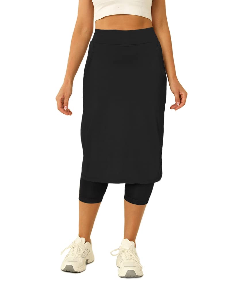 Aurgelmir Womens Tennis Skirt with Capris