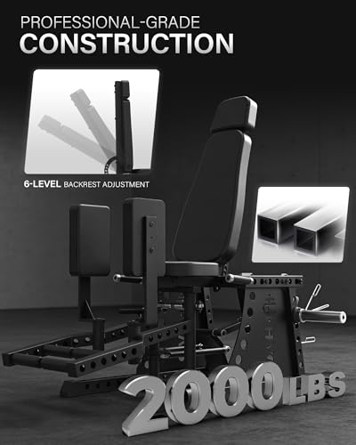 Image of HVO Hip Adduction Abduction Machine: Abductor Adductor Machine-Inner and Outer Thigh Machine Glute Machines Thigh Master for Hip Abduction with 6 Levels Gear System Glute Machines