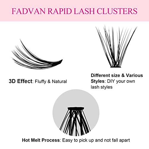 Diy Eyelash Extension 10/20/30/40 Roots Lash Clusters D Curl 8/10/12/14/16Mm Mixed Tray 3D Effect Melt Flare Lashes Natural Individual Lashes Reusable False Lashes Extension (30 Roots-0.07-D, 8-16Mm Mix) #TOP4
