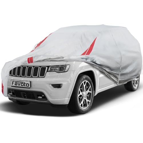 Favoto Car Cover Waterproof Custom Fit for Jeep Grand Cherokee (1999-2026)