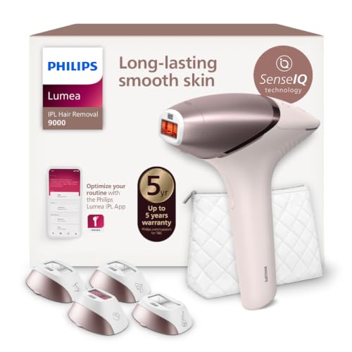 PHILIPS Lumea IPL Epilator with 4 attachments for Face, Body, Underarm and Bikini, Cordless, Model: BRI958/60, Rose Gold | 60-DAYS MONEY BACK GUARANTEE