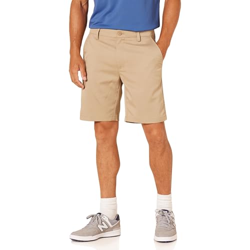 Amazon Essentials Men's Slim-Fit Stretch Golf Shorts, Khaki Brown, 40