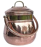 Ideal als Gulaschtopf Dr. Richter Kupferkessel 2L mit Henkel und Deckel; innen verzinnt - Kupfertopf 2 Liter