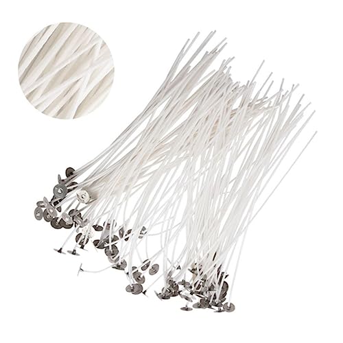 Mechas para velas Housoutil 200 unidades con base