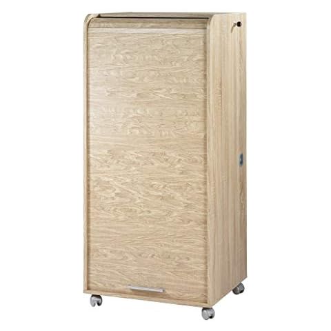 SIMMOB orga140cnb Schrank Mobile Computing mit 2 Schubladen Holz Eiche Natur 53,1 x ~ 65,2 x 139,20 cm Cover