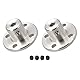 DMiotech 3mm Innen Durchmesser H12xD10 Flansch Kupplung Anschluss Starre Leitfaden Welle Unterstützung Kuppler Welle Kupplung mit Schrauben für DIY RC Modell Motoren Silber Ton