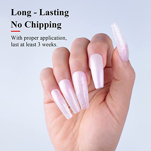 Imtiti Pearl Gel Nail Polish,0.5 Fl Oz Milky White Glitter Drawing Gel Polish Shell Thread Shimmer Mermaid Nail Gel Polish Soak Off Uv Led For Home Diy Nail Art Manicure Salon #TOP2