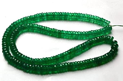 Perles onyx vert calibrées pour éviter les défauts sur vos bijoux fins