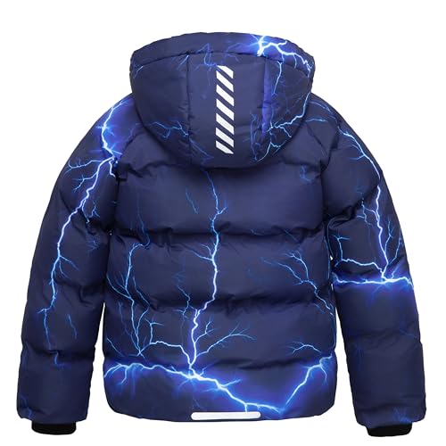 Rokka&Rolla Boys' Seamless Water-Resistant Fleece Lined Puffer Jacket2