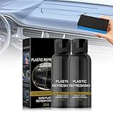 Reparaturmittel für Autokunststoffe, Revitalisierendes Beschichtungsmittel für Kunststoffe, Plastic Revitalizing Coating Agent, Kunststoff Auffrischer für Autokunststoffe (30ml 2Stück)