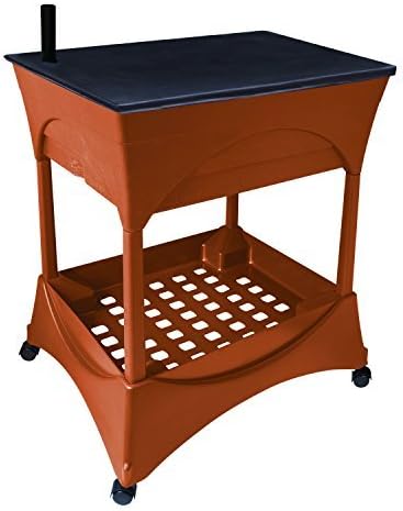 Emsco Group 2400D Stand Kit-Includes Legs and Casters-Turns City Picker into Raised Bed Garden Grow Box Accessory, Terracotta