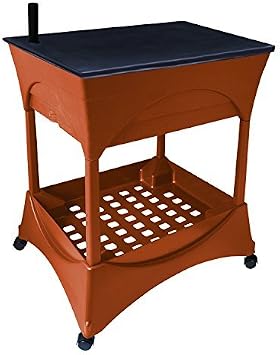 Emsco Group 2400D Stand Kit-Includes Legs and Casters-Turns City Picker into Raised Bed Garden Grow Box Accessory, Terracotta