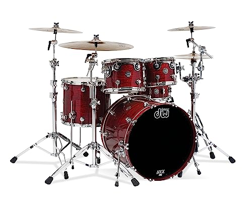 Drum Workshop Performance Series 4-Piece Lacquer Drum Shell Pack (Cherry Stain)