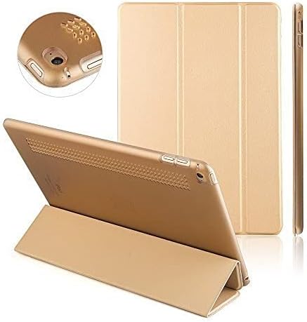 Nouske Apple iPad Retina Mini 1 2 3 Case with Smart Cover/Magnetic/Stand/Synthetic Leather Clear, Gold