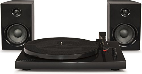 Crosley T100 2-Speed Bluetooth Turntable System With Stereo Speakers, Black #TOP3