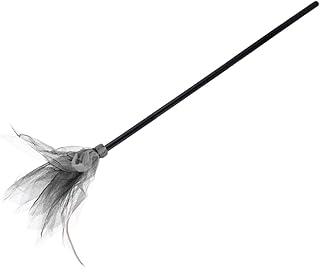 SOLUSTRE Halloween Broom Witch Broom Toy Witch Costume for Women Kids Costumes Ornaments for Kids Adult Toy Halloween Supplies Witch Broomstick Wizard Broom Plastic Mesh The Witch