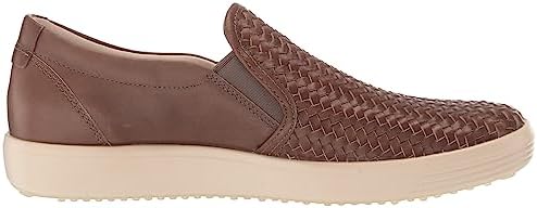 ECCO Women's Soft 7 Woven Slip on 2.0 Sneaker, Taupe, 8-8.5 | Image 5