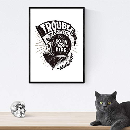 Nacnic poster Wild and Free in moto.Lámina design