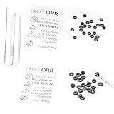 Micro Replacement O Ring Kit, for Sterngold Mini Implant Fits a 2.2mm 1.8mm Ball Housing Black