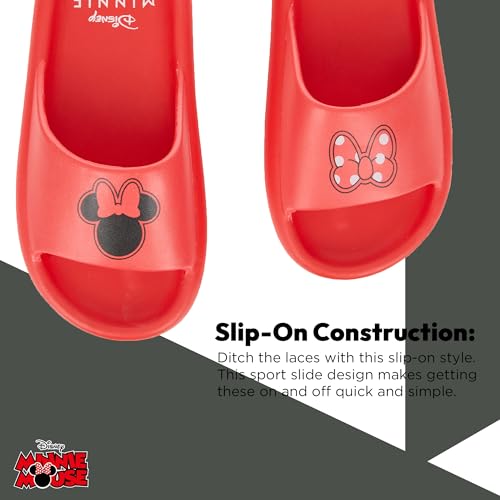 Disney Ladies Minnie and Mickey Slides - Ladies Classic Mickey and Minnie Mouse Comfort Foam Slide Sandals Mickey & Minnie Mouse Slip On Slides4