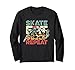 Skate Eat Sleep Roller Skate ventilador Manga Larga