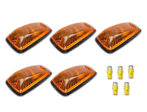 Amazon | MOTOR POWER 汎用 ルーフマーカー アンバー レンズ 5個セット