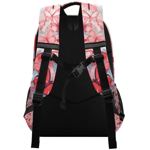 KLL Happy Valentine Butterfly Designed backpack for kids travel with large bookbag for youth mochilas escolares para ni?as2
