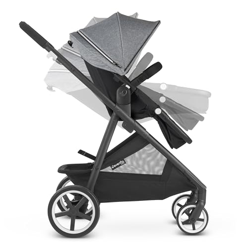 Evenflo GOLD SensorSafe Shyft Smart Modular Travel System with LiteMax Infant Car Seat - Moonstone - Image 4