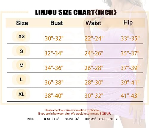 Linjou Womens Satin Sweetheart Neckline Wrap Bodycon Backless Corset Dress Club Party Sexy Mini Dress Brown #TOP5