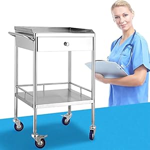 Generisch A-2 Edelstahl Laborwagen mit Rollen