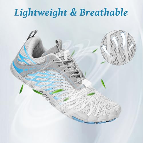 Image of Hike Barefoot Shoes, Pro Barefoot Shoes Women Men Footwear, Athletic Hiking Minimalist Water Shoe Breathable Quick Dry Zero Drop Trail Running Shoe with Non-Slip Sole & Wide Toe Box