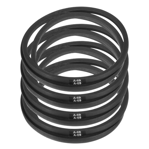 Image of uxcell 4pcs A65 or 4L670 Classic Wrapped Rubber V-Belt, 65 inch(1650mm) Inside Circumference, A Profile V Belt