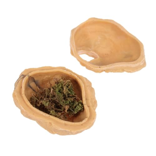 Cueva para reptiles en terrarios de desierto y selva tropical ABOOFAN 2