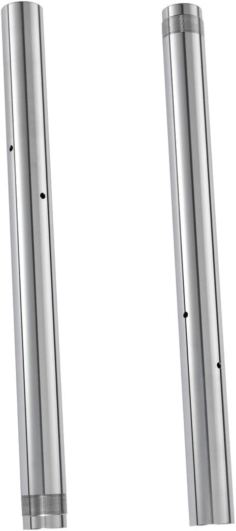 Fork Pipes Front Inner Fork Tubes Silver Pair for Kawasaki GTR1400 2008-2017 2009 10 11 12 13 14 15 2016 44013-0155-18R 44013-0097-18R 43x517mm