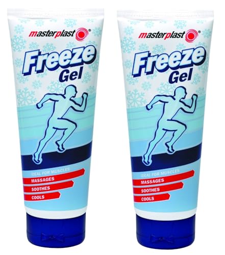 Freeze Gel Muscle & Joint Relief – 2 x 170ml Tubes – Cooling Menthol Gel for Sports Injuries, Back Pain & Joint Stiffness – Fast-Acting Formula