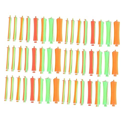 Ipetboom 8juego Varilla Rizadora De Pelo Doble Color y Barra Hueca De Unidades Rodillos Para Permanente y Ondulación Fría Herramienta De Peinado Para Uso Casa Rizos De Cabello