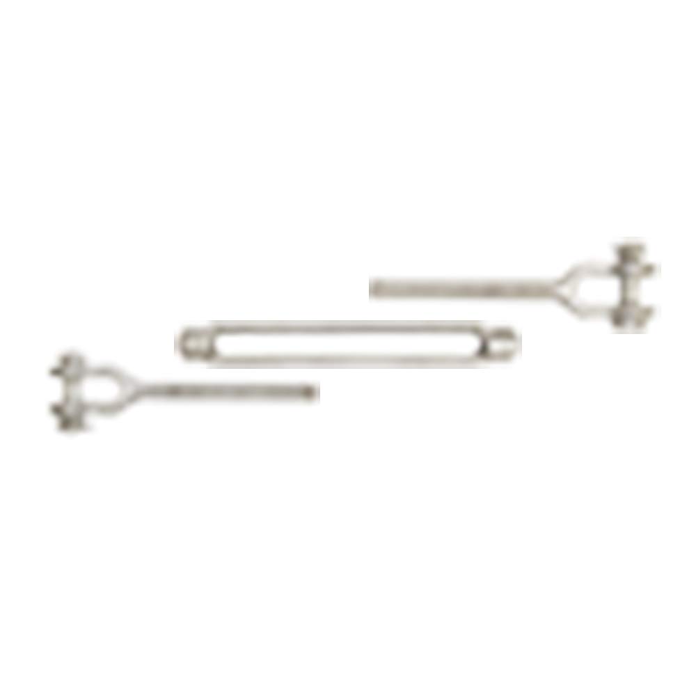 6-Pack 3/8" X 6" Galvanized Steel Turnbuckles – Jaw & Jaw Forged Construction