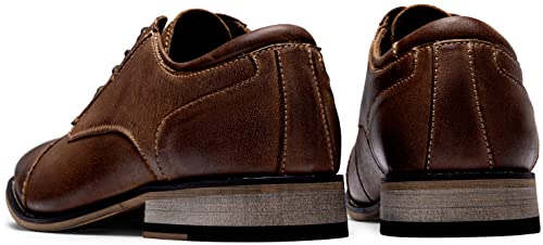 Image of Jousen Men's Dress Shoes Leather Wingtip Formal Business Oxford Shoes Brogue Retro Derby Dress Shoes for Men