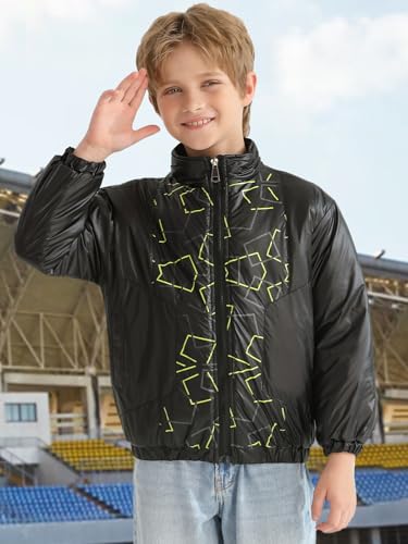 Boys Winter Coat Heavyweight Puffer Padded Warm Zip Up Long Sleeve Weather Resistant Jacket Winter Outerwear Jackets2