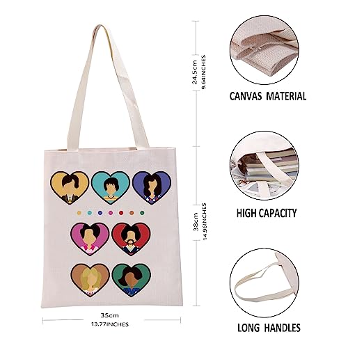 PYOUL Broadway Musical Inspired Gift False-ttos Characters Tote Bag Musical Themed Fans Hand Bag Musical Theatre Lover Gift (False-ttos Characters T) - Image 3