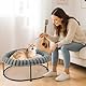GUUSII HOME Erhöhtes Katzenbett katzenhängematte für Große Katzen Bett Katzenliege Kätzchen Hängematte Katzensofa Hohes Welpenbett Couch mit Robust Metallrahmen Waschbares Kissen 58.5*43*21 cm (Grau)