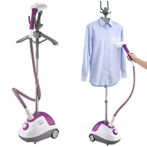 INALSA Standing Garment Steamer 1700 Watt Steam Iron for Clothes|Variable Control Knob | Powerful...