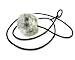 Kats'N Us Bouncy Ball Rabbit Fur String Cat Toy Gray