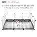 2 PCS Guinea Pig Cage Bottom Tarp for C&C Grids Habitat Cage Panel, 36x24 inches Guinea Pig Cage Liner Base,Washable Cage Liners for Small Animals Guinea Pig Cage,Rabbit Bunny Cage Liner(No Cage)