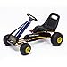HOMCOM Go-Kart a Pedales para Niños a Partir de 3 años con Asiento Ajustable y Freno de Mano 96x68x56 cm Azul y Negro