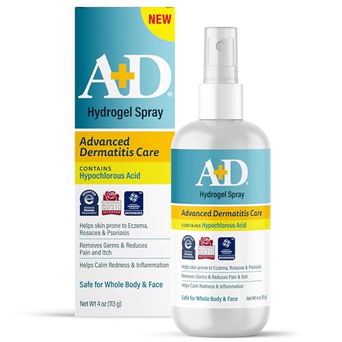 A+D Advanced Dermatitis Hypochlorous Acid Spray Eczema & Psoriasis - 4 oz